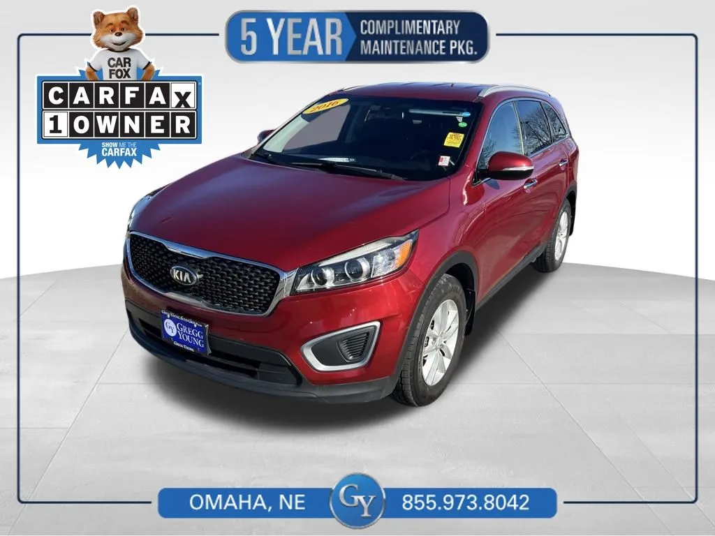 Red 2016 Kia Sorento LX for sale in Omaha, NE