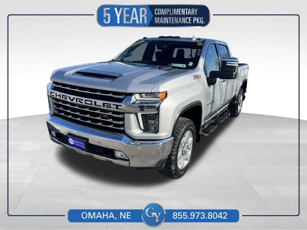Silver 2021 Chevrolet Silverado 2500HD LTZ for sale in Omaha, NE
