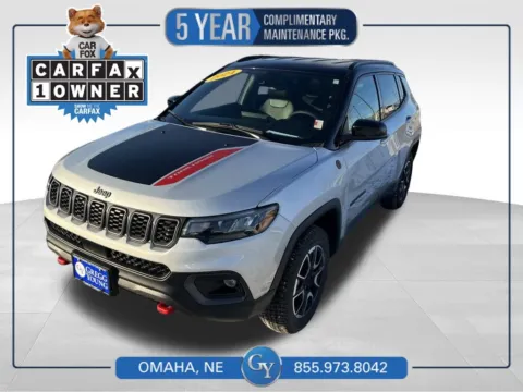 Silver 2024 Jeep Compass Trailhawk for sale in Omaha, NE