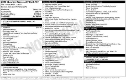 Photos of 2020 Chevrolet Traverse LT Cloth for sale in Omaha, NE at Gregg Young Chevrolet - Omaha