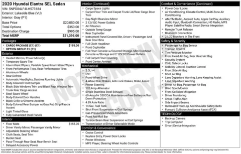 Photos of 2020 Hyundai Elantra SEL for sale in Omaha, NE at Gregg Young Chevrolet - Omaha