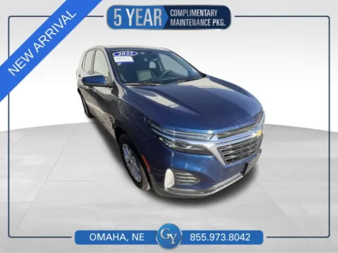 Blue 2022 Chevrolet Equinox LT for sale in Omaha, NE