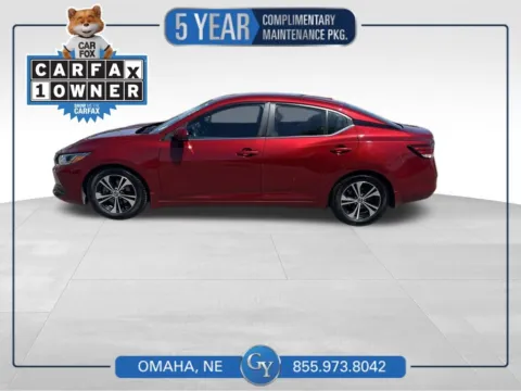 Red 2020 Nissan Sentra SV for sale in Omaha, NE