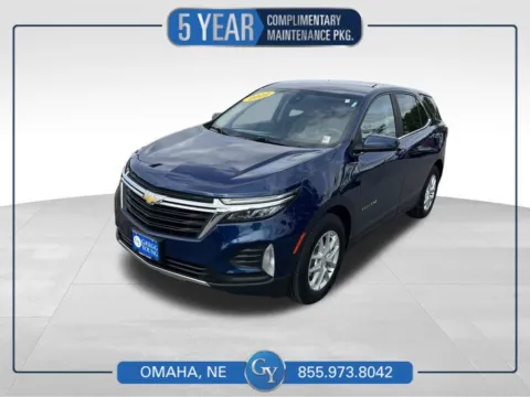 Blue 2022 Chevrolet Equinox LT for sale in Omaha, NE