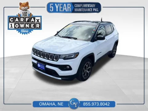 White 2025 Jeep Compass Limited for sale in Omaha, NE