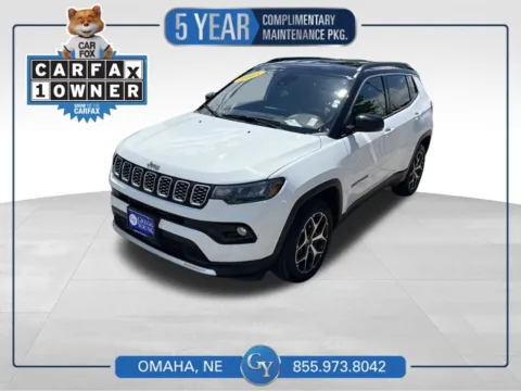 White 2025 Jeep Compass Limited for sale in Omaha, NE