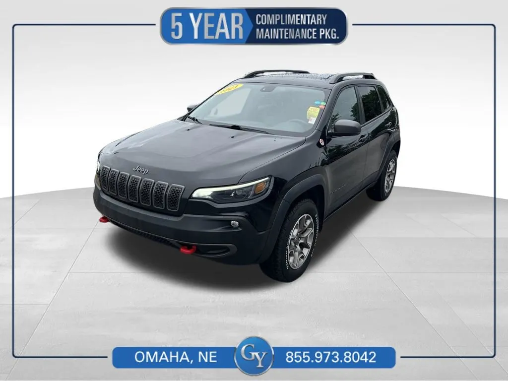 Black 2021 Jeep Cherokee Trailhawk for sale in Omaha, NE