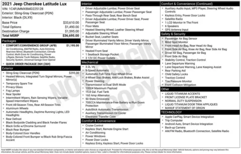 Photos of 2021 Jeep Cherokee Latitude Lux for sale in Omaha, NE at Gregg Young Chevrolet of Omaha