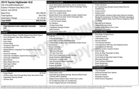 Photos of 2019 Toyota Highlander XLE for sale in Omaha, NE at Gregg Young Chevrolet of Omaha