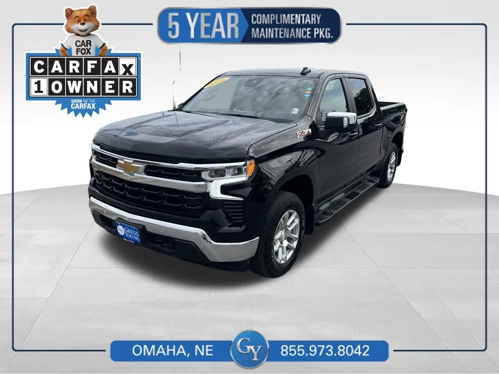 Black 2024 Chevrolet Silverado 1500 LT for sale in Omaha, NE