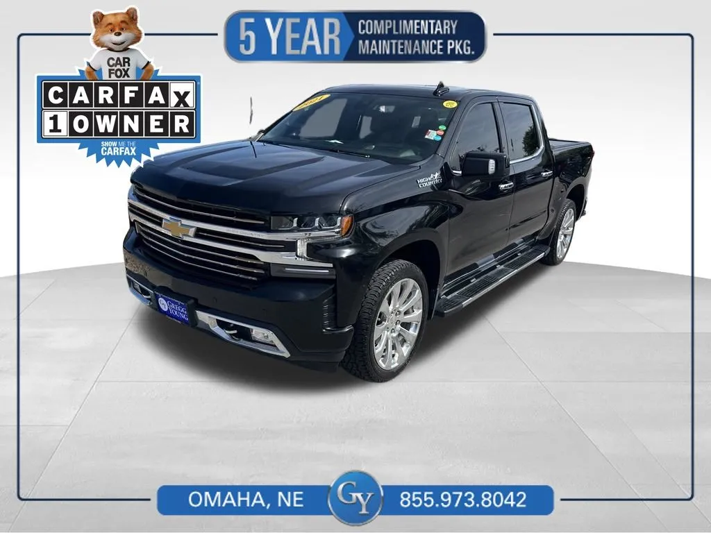 Black 2021 Chevrolet Silverado 1500 High Country for sale in Omaha, NE