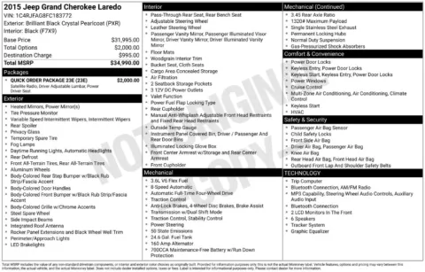 Photos of 2015 Jeep Grand Cherokee Laredo for sale in Omaha, NE at Gregg Young Chevrolet of Omaha