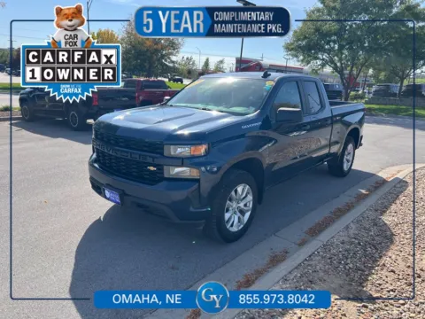 Blue 2020 Chevrolet Silverado 1500 Custom for sale in Omaha, NE