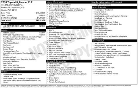 Photos of 2018 Toyota Highlander XLE for sale in Omaha, NE at Gregg Young Chevrolet of Omaha