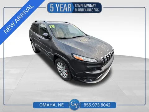 Gray 2018 Jeep Cherokee Overland for sale in Omaha, NE