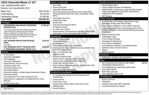 Photos of 2022 Chevrolet Blazer LT for sale in Atlantic, IA at Gregg Young Atlantic