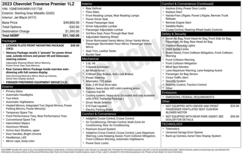 Photos of 2023 Chevrolet Traverse Premier for sale in Atlantic, IA at Gregg Young Atlantic