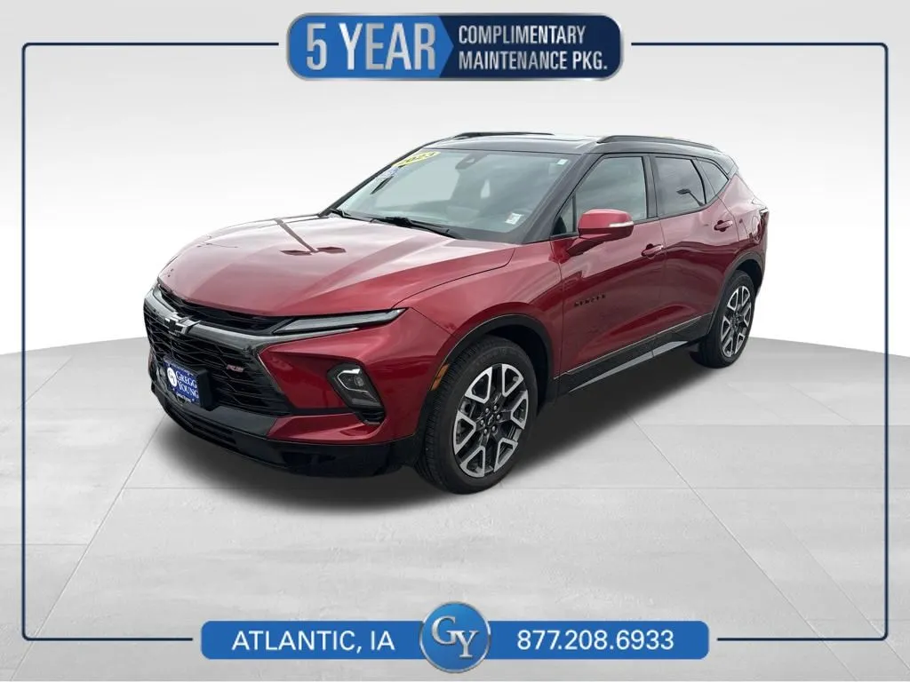 Red 2023 Chevrolet Blazer RS for sale in Atlantic, IA