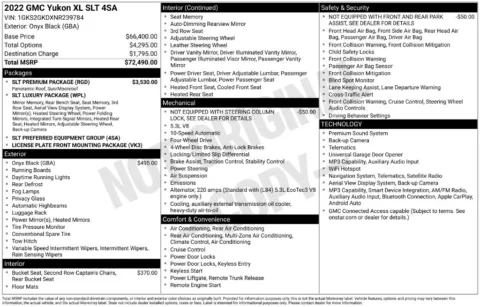 Photos of 2022 GMC Yukon XL SLT for sale in Atlantic, IA at Gregg Young Chevrolet GMC Atlantic