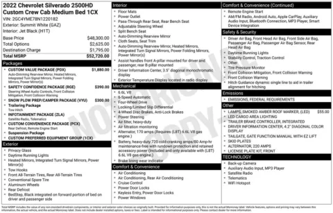 Photos of 2022 Chevrolet Silverado 2500HD Custom for sale in Atlantic, IA at Gregg Young Atlantic