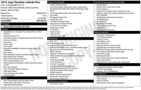 Photos of 2019 Jeep Cherokee Latitude Plus for sale in Atlantic, IA at Gregg Young Atlantic