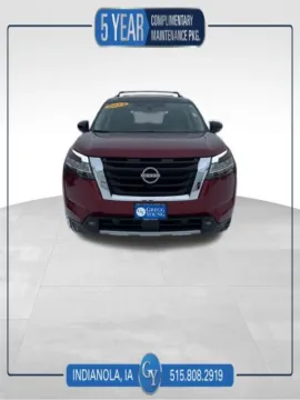 Red 2023 Nissan Pathfinder Platinum for sale in Indianola, IA