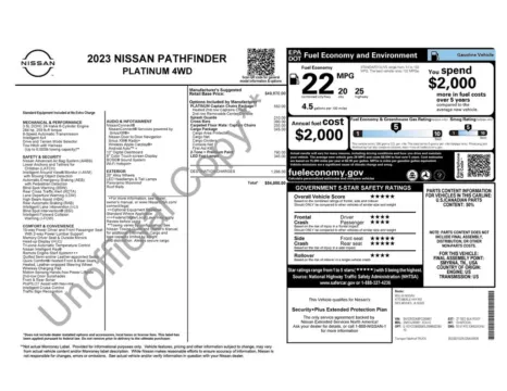 Photos of 2023 Nissan Pathfinder Platinum for sale in Indianola, IA at Gregg Young Buick GMC Indianola