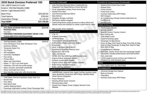 Photos of 2020 Buick Envision Preferred for sale in Indianola, IA at Gregg Young Buick GMC Indianola