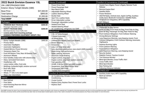 Photos of 2022 Buick Envision Essence for sale in Indianola, IA at Gregg Young Buick GMC Indianola