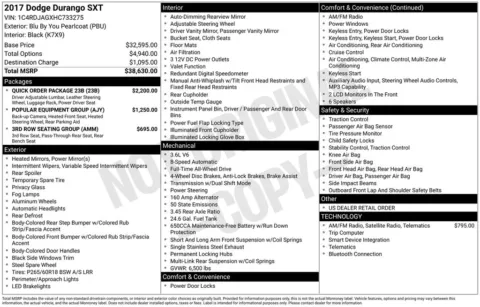 Photos of 2017 Dodge Durango SXT for sale in Indianola, IA at Gregg Young Buick GMC Indianola