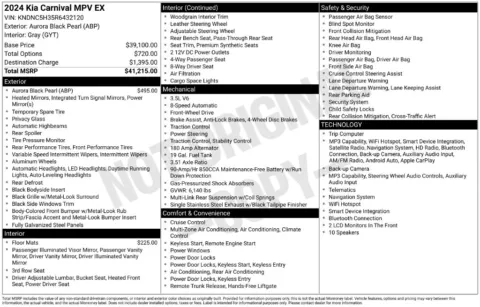 Photos of 2024 Kia Carnival EX for sale in Indianola, IA at Gregg Young Buick GMC Indianola