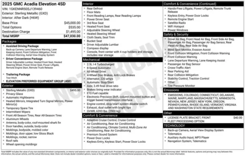 Photos of 2025 GMC Acadia Elevation for sale in Indianola, IA at Gregg Young Buick GMC Indianola