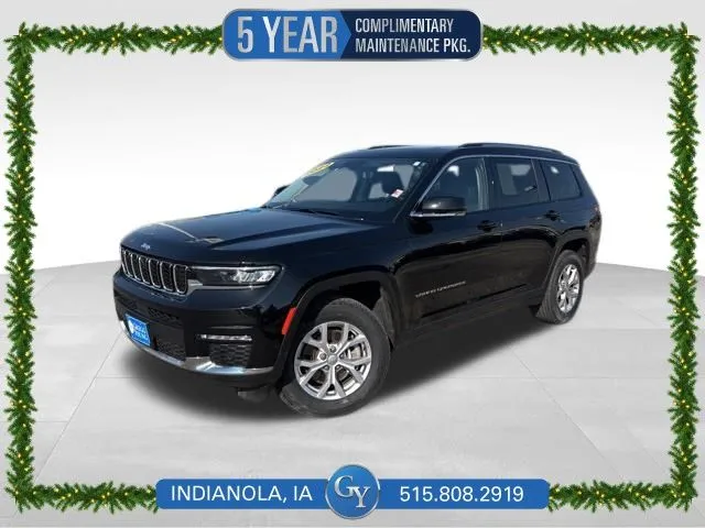 Black 2022 Jeep Grand Cherokee L Limited for sale in Indianola, IA