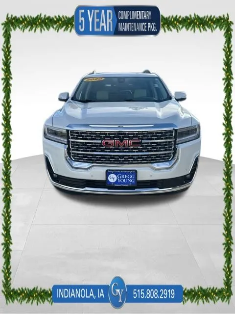 White 2020 GMC Acadia Denali for sale in Indianola, IA