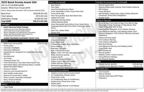 Photos of 2025 Buick Envista Avenir for sale in Indianola, IA at Gregg Young Buick GMC Indianola