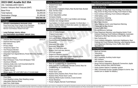 Photos of 2023 GMC Acadia SLE for sale in Indianola, IA at Gregg Young Buick GMC Indianola