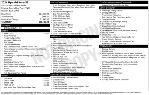 Photos of 2024 Hyundai Kona SE for sale in Indianola, IA at Gregg Young Buick GMC Indianola