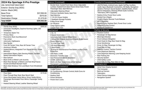 Photos of 2024 Kia Sportage X-Pro Prestige for sale in Indianola, IA at Gregg Young Buick GMC Indianola