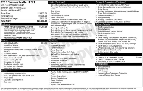 Photos of 2015 Chevrolet Malibu LT for sale in Indianola, IA at Gregg Young Buick GMC Indianola