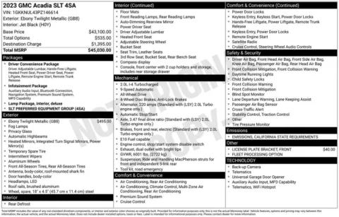 Photos of 2023 GMC Acadia SLT for sale in Indianola, IA at Gregg Young Buick GMC Indianola