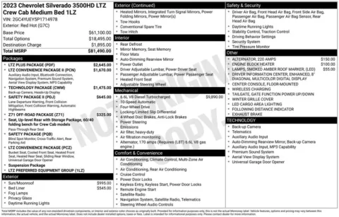 Photos of 2023 Chevrolet Silverado 3500HD LTZ for sale in Indianola, IA at Gregg Young Buick GMC Indianola