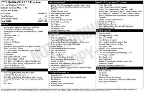 Photos of 2023 Mazda CX-5 2.5 S Premium Package for sale in Indianola, IA at Gregg Young Buick GMC Indianola