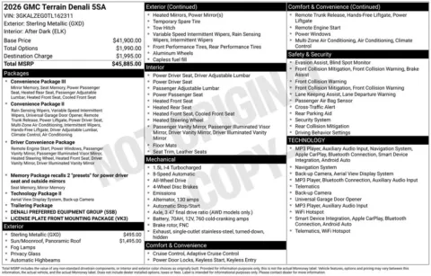 Photos of 2026 GMC Terrain Denali for sale in Indianola, IA at Gregg Young Buick GMC Indianola