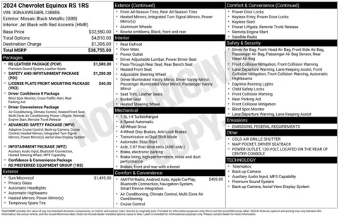 Photos of 2024 Chevrolet Equinox RS for sale in Indianola, IA at Gregg Young Buick GMC Indianola