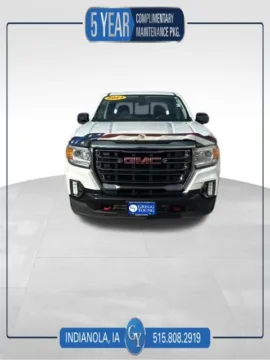 White 2021 GMC Canyon AT4 w/Leather for sale in Indianola, IA