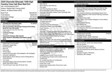 Photos of 2025 Chevrolet Silverado 1500 High Country for sale in Indianola, IA at Gregg Young Buick GMC Indianola