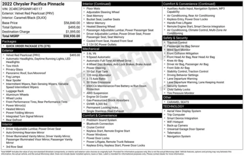 Photos of 2022 Chrysler Pacifica Pinnacle for sale in Indianola, IA at Gregg Young Buick GMC Indianola