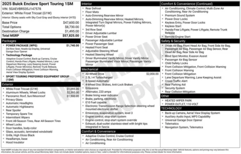 Photos of 2025 Buick Enclave Sport Touring for sale in Indianola, IA at Gregg Young Buick GMC Indianola