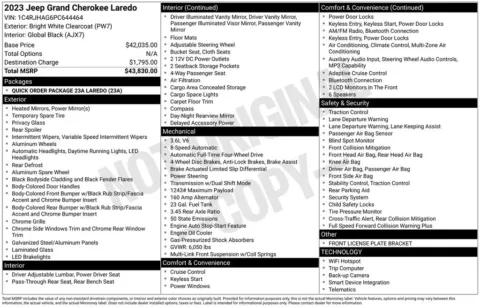 Photos of 2023 Jeep Grand Cherokee Laredo for sale in Indianola, IA at Gregg Young Buick GMC Indianola