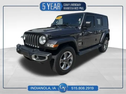 Gray 2021 Jeep Wrangler Unlimited Sahara for sale in Indianola, IA
